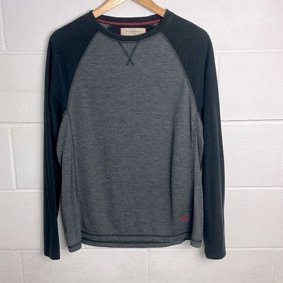 Tommy Bahama color block raglan crewneck sweater - Picture 1 of 4